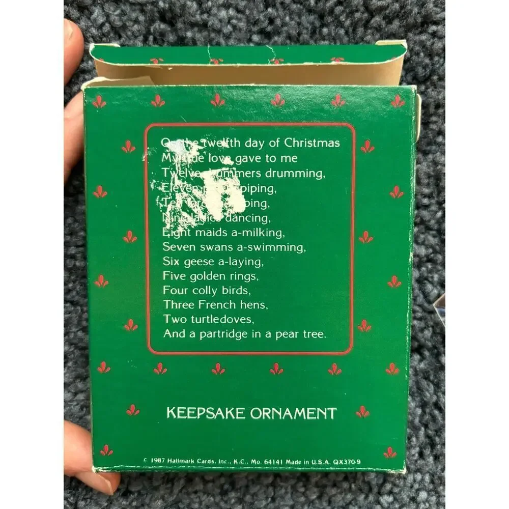 Hallmark Collector Twelve Days of Christmas Four Colly Bird Keepsake Vintage ‘87